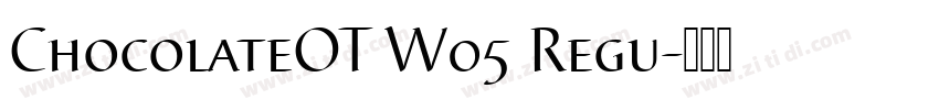 ChocolateOT W05 Regu字体转换